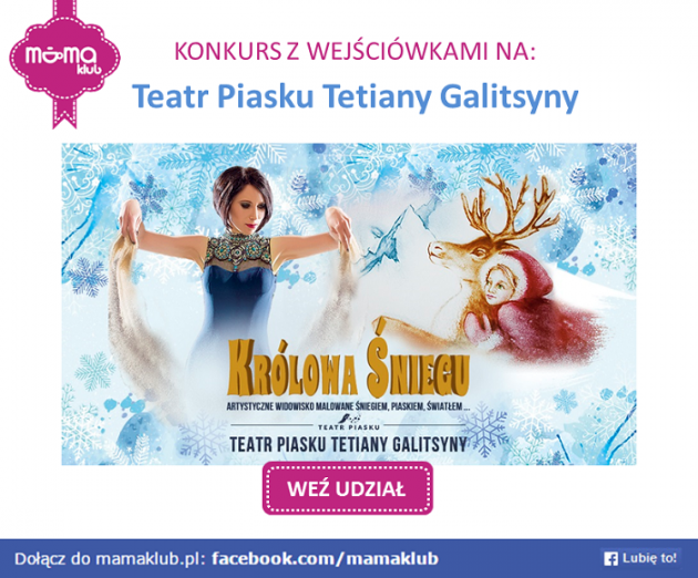 Teatr Piasku Tetiany Galitsyny "Królowa Śniegu" - konkurs z biletami