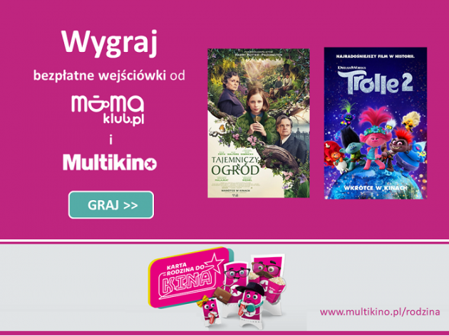 Co tydzień wejściówki do Multikina od mamaklub.pl