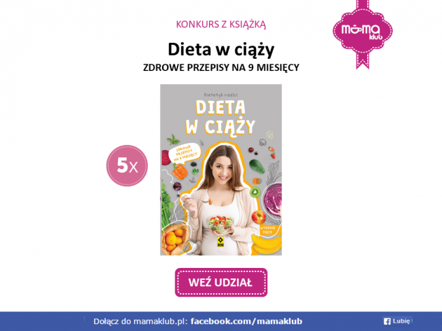 Konkurs z książką: Dieta w ciąży. Zdrowe przepisy na 9 miesięcy